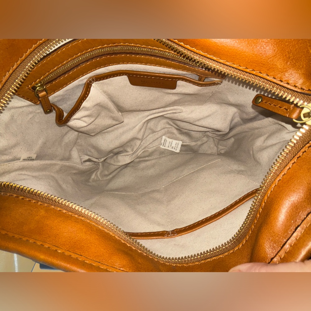 NWT NO DISCOUNT Michael KORS Brown Tan MK Signature Jet Set Tote Travel $258 - Picture 3 of 7